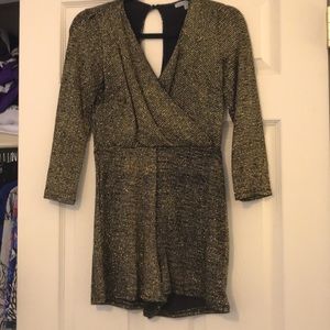 Gold and black festive one piece